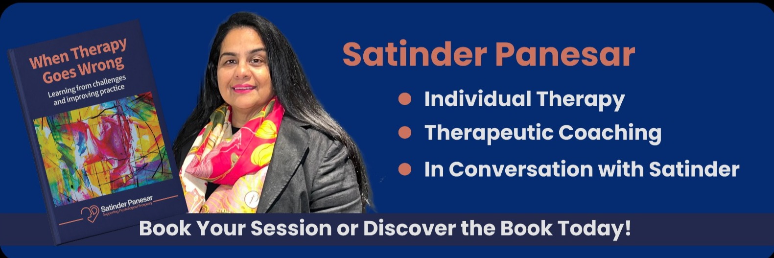Satinder Panesar | Online Psychotherapy I Therapeutic Coaching & Supervision UK